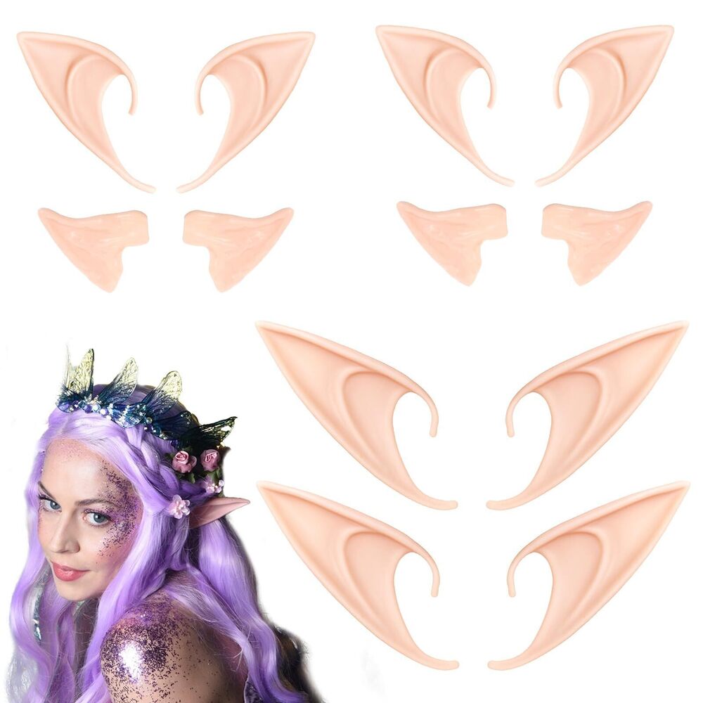 1591 Fairy Pixie Fairy Ears Cosplay Pointed Ear Tips Soft
